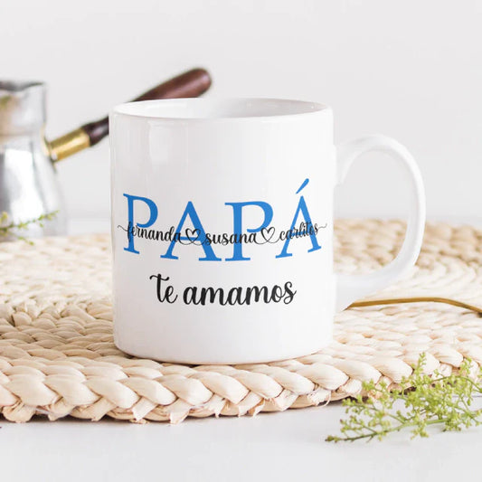 Taza papá te amamos