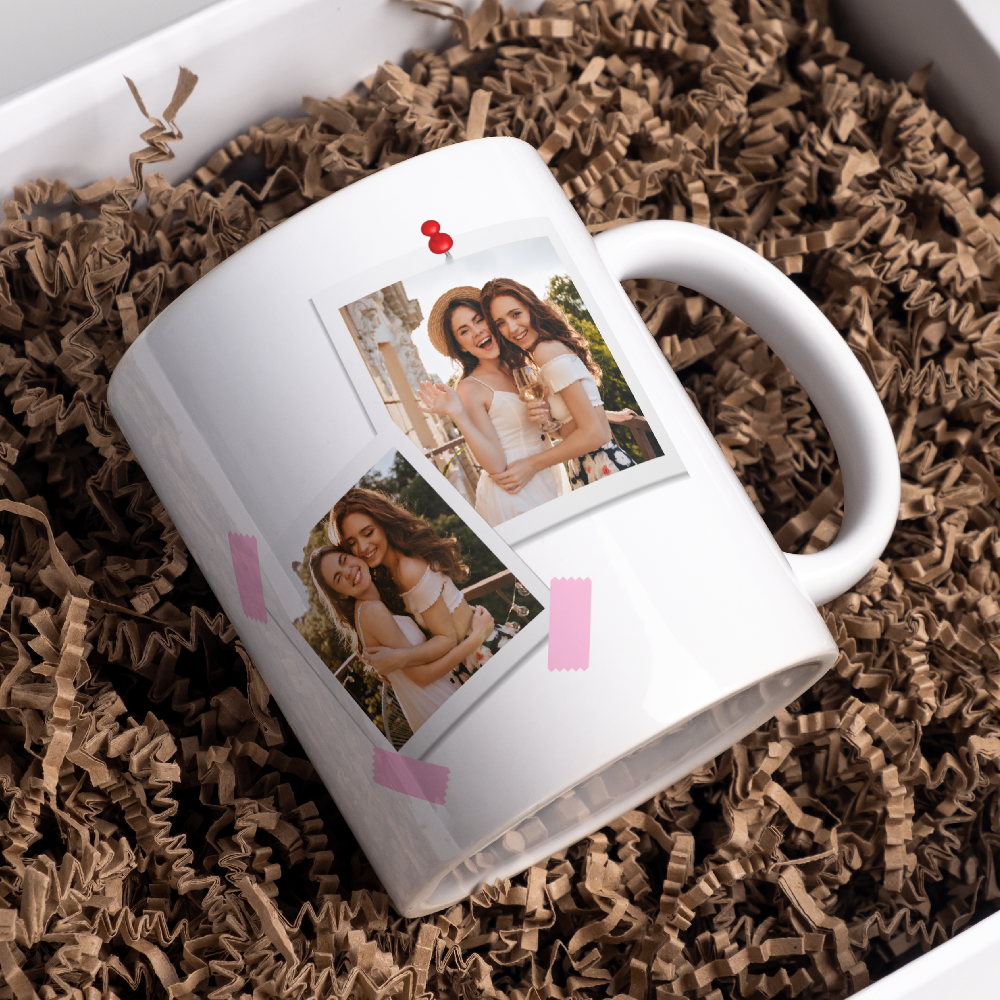 Taza amigas con foto