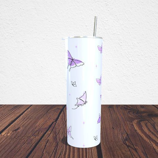 Vaso térmico 20oz mariposas